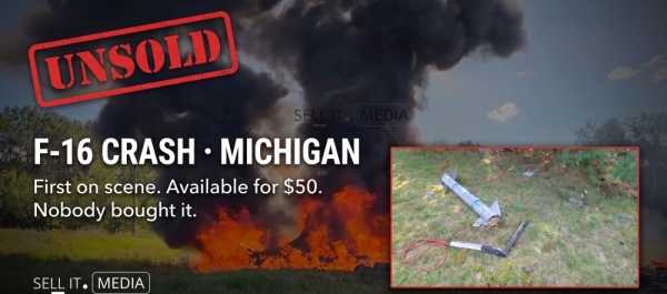 An F-16 Crashed in Rural Michigan. The Best Footage Went Unsold.
