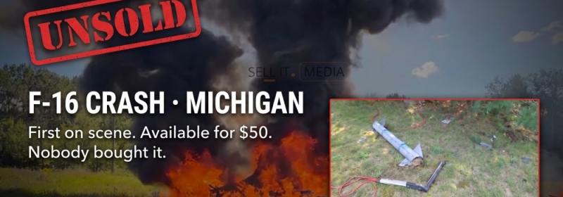An F-16 Crashed in Rural Michigan. The Best Footage Went Unsold.